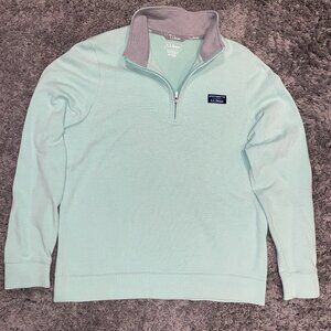 LL Bean Sweater Comfort Stretch Performance Piqué, Quarter-Zip Pullover